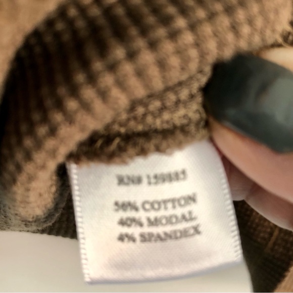 Bobi of Los Angeles NWT knit top with natural edges - Picture 6 of 8